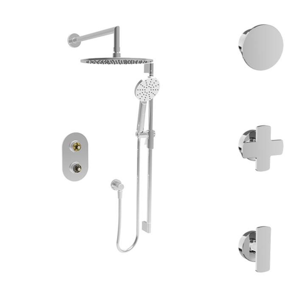 Complete thermostatic pressure balanced shower kit (without handle)