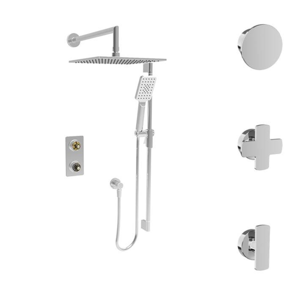 Complete thermostatic pressure balanced shower kit (without handle)