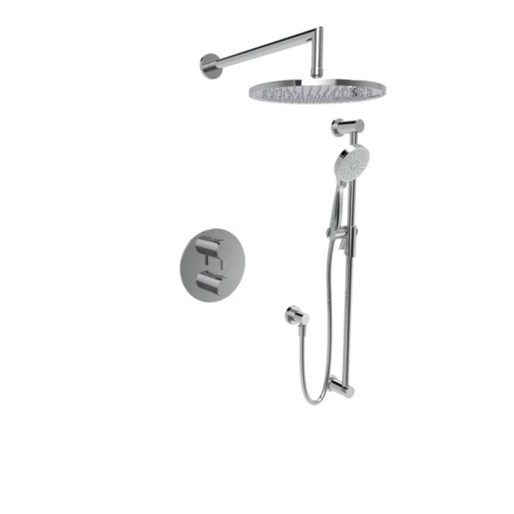 Complete thermostatic pressure balanced shower kit
