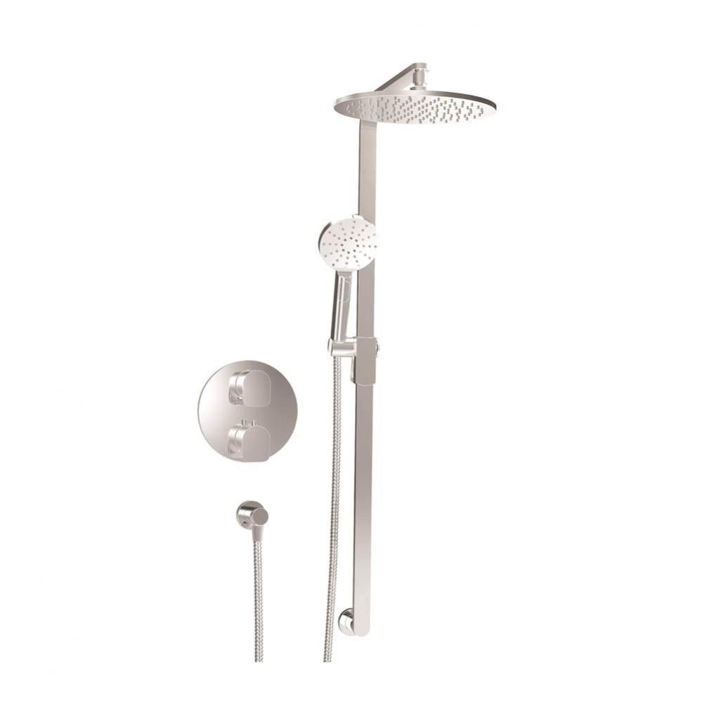 Complete thermostatic pressure balanced shower kit
