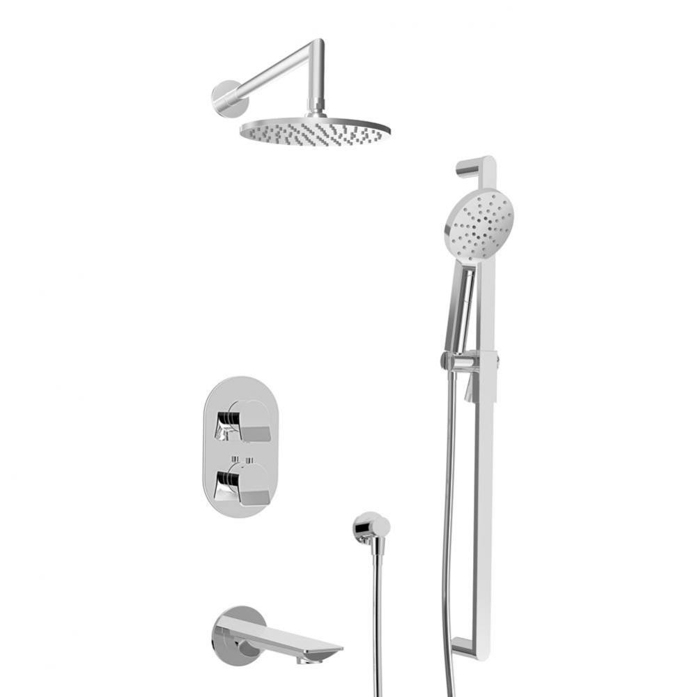 Complete Thermostatic Pressure Balanced Shower Kit (Non-Shared Ports)