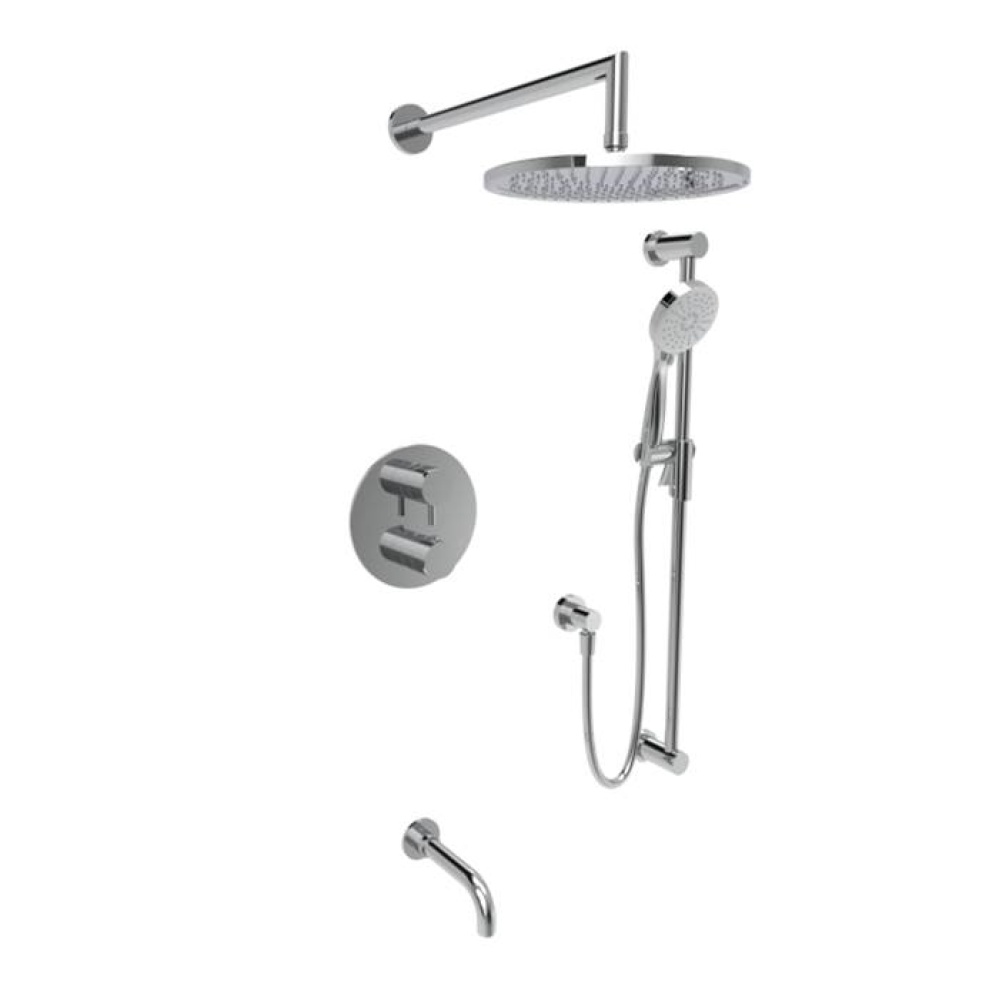 Complete thermostatic pressure balanced shower kit