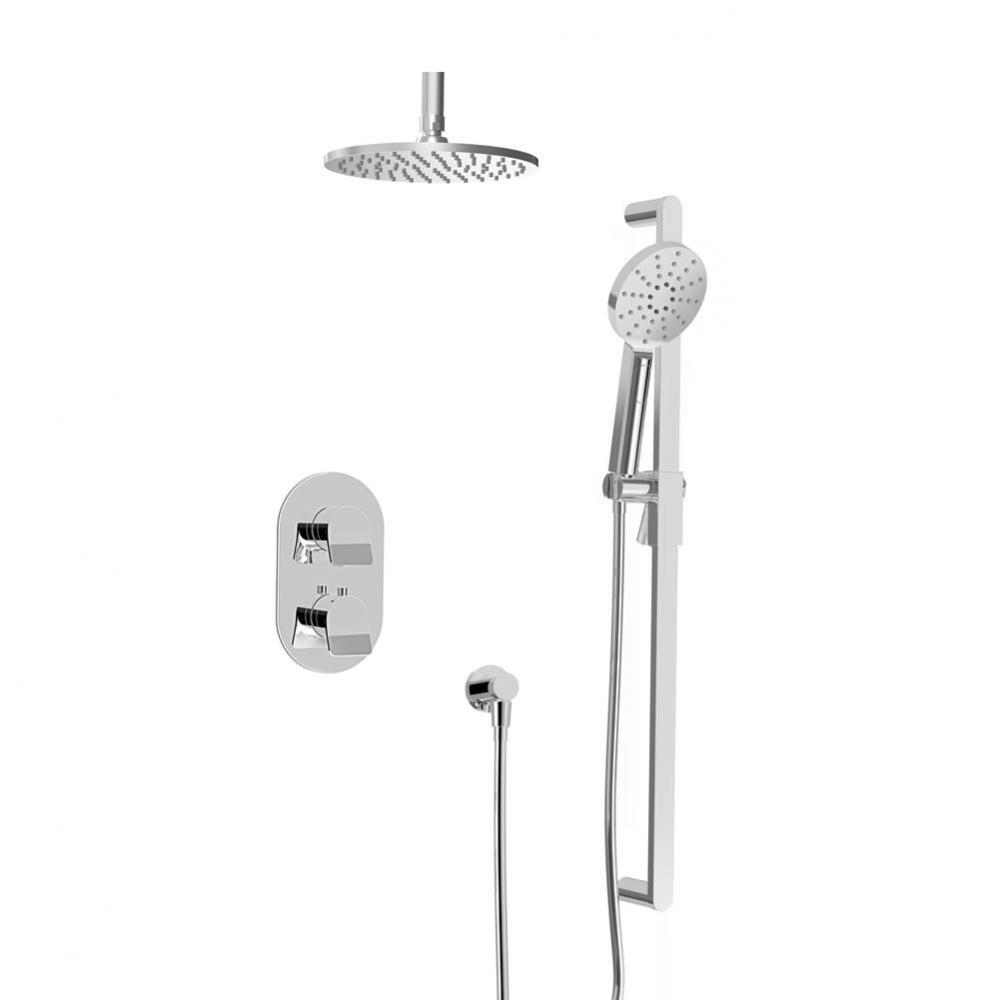 Complete Thermostatic Pressure Balanced Shower Kit (Non-Shared Ports)