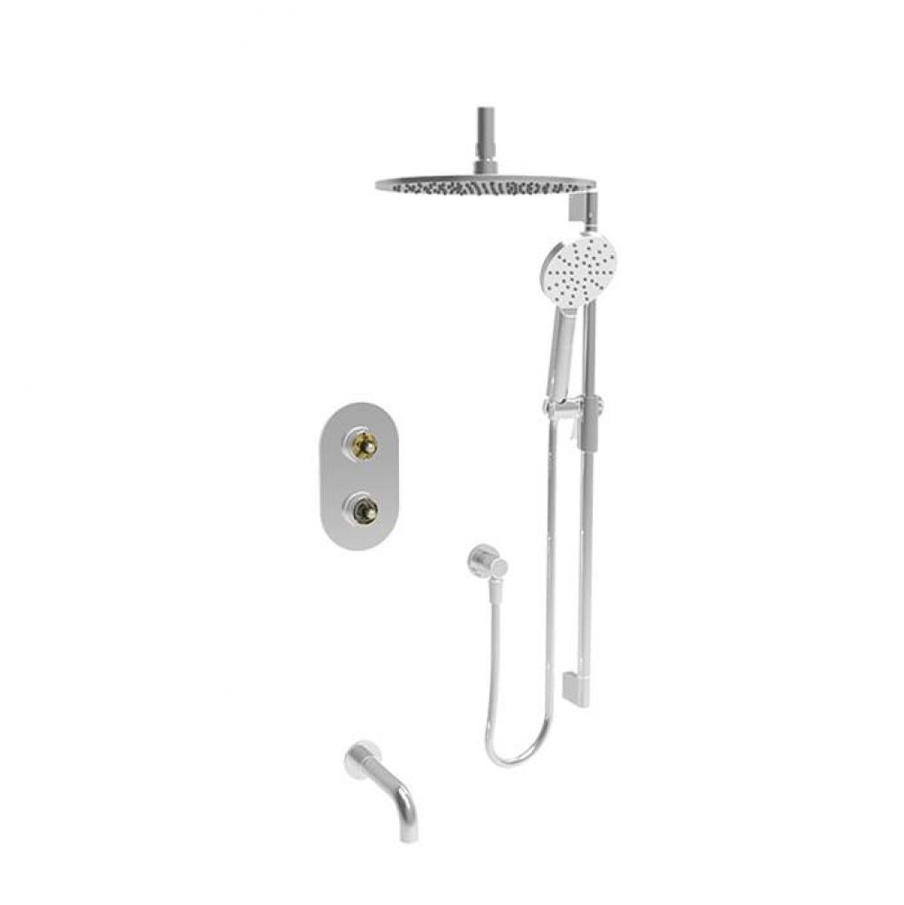 Complete Thermostatic Pressure Balanced Shower Kit (Non-Shared Ports)(Without Handle)