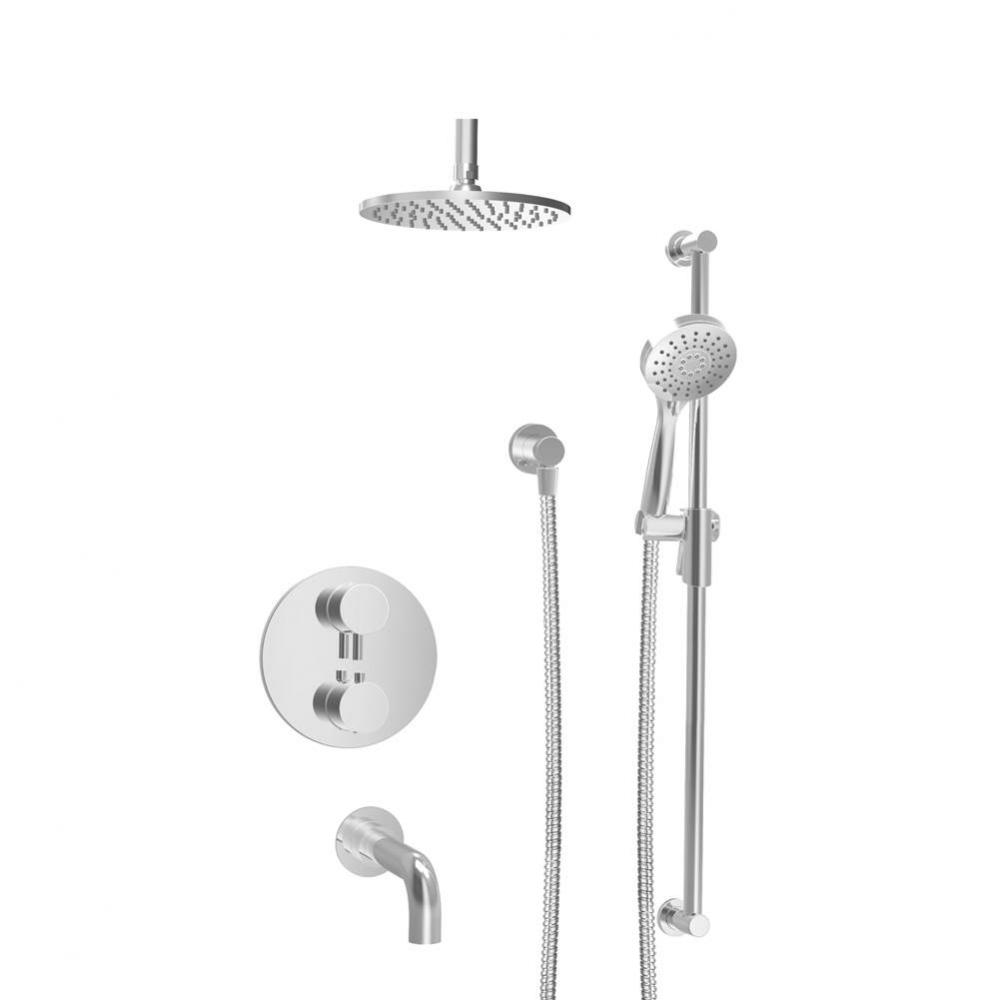Complete Thermostatic Pressure Balanced Shower Kit (Non-Shared Ports)
