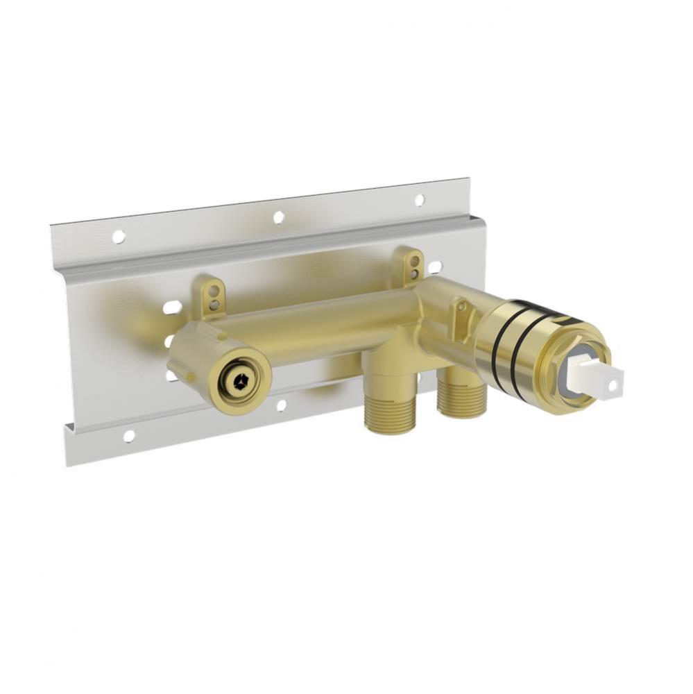 Single Lever Wall-Mounted Lavatory Rough - 1/2'' Male Npt Or Welded Copper Connections
