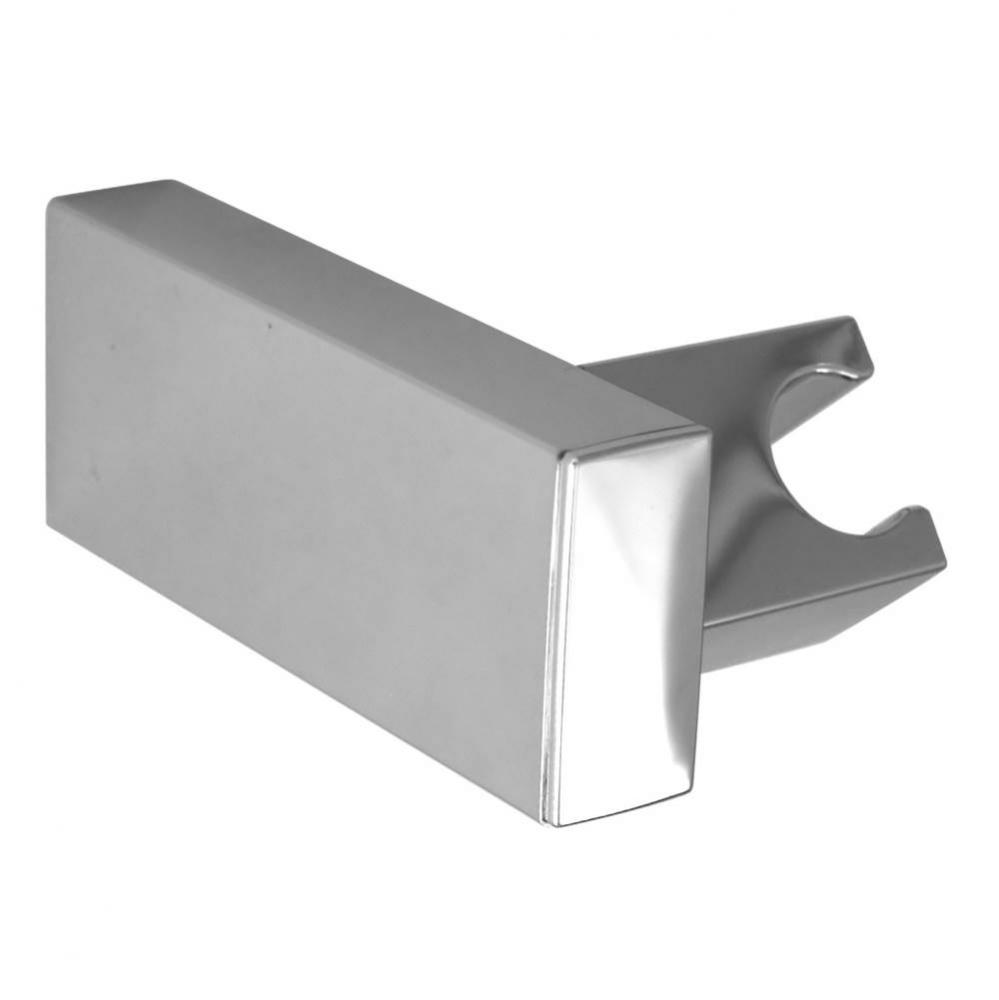 Square, wall-mounted hand shower support