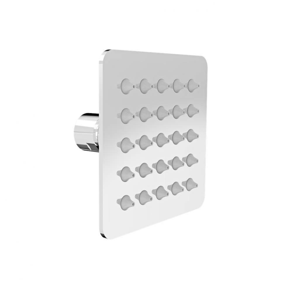 Square 4'' anti-limestone shower head