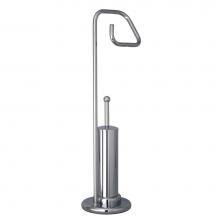 BARiL A85-2049-00-CC - Toilet Paper Holder With Toilet Brush On Pedestal