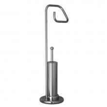 BARiL A85-2049-00-** - Toilet paper holder with toilet brush on pedestal