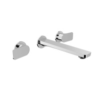 BARiL B04-8041-00L-CC-100 - 2 handles wall-mounted lavatory faucet, drain not included