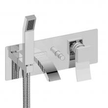BARiL B08-2000-00-CC - Wall-mounted tub faucet with hand shower