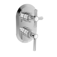BARiL T20-9182-00-CC - Trim only for pressure balanced shower control valve with 2-way diverter