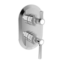 BARiL T20-9184-00-CC - Trim only for pressure balanced shower control valve with 2-way diverter