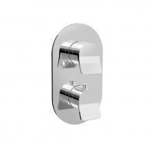 BARiL T46-9520-00-CC - Trim only for thermostatic pressure balanced shower control valve with 2-way diverter