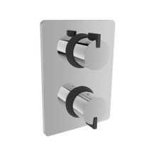 BARiL T51-9521-00-CC - Trim only for thermostatic pressure balanced shower control valve with 2-way diverter