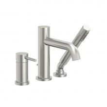 BARiL B66-1349-PB-NN-175 - PRESSURE BALANCED 3-PIECE DECK MOUNT TUB FILLER WITH HAND SHOWER