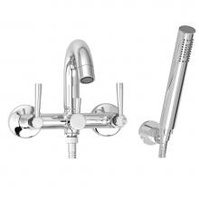 BARiL B77-0901-02-CC-175 - Modern, exposed tub-shower mixer with hand shower