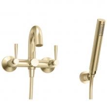 BARiL B77-0901-02-LL-175 - Modern, exposed tub-shower mixer with hand shower