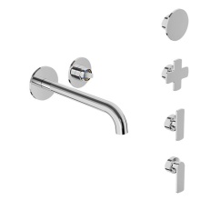 BARiL T80-8102-00L-CC - Trim only for single lever wall-mounted lavatory faucet (without handle), drain not included