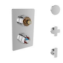 BARiL T80-9182-00-CC - Trim only for pressure balanced shower control valve with 2-way diverter (without handle)