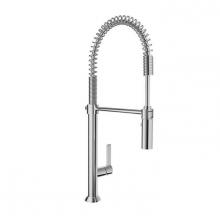 BARiL CUI-9380-02L-CC-175 - Industrial Style, Single Hole Kitchen Faucet With 2-Function Spray