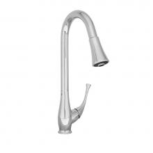 BARiL CUI-1070-02L-** - High single hole kitchen faucet with 2-function pull-down spray