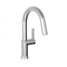 BARiL CUI-9247-02L-CC-150 - Single Hole Bar / Prep Kitchen Faucet With 2-Function Pull-Down Spray
