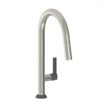 BARiL CUI-9340-02L-SF-175 - High single hole kitchen faucet with 2-function pull-down spray