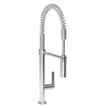 BARiL CUI-9380-02L-CF-150 - Industrial style, single hole kitchen faucet with 2-function spray
