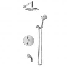 BARiL PRO-4396-66-CC-NS - Complete thermostatic pressure balanced shower kit
