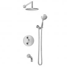 BARiL PRO-4396-66-GG - Complete thermostatic pressure balanced shower kit