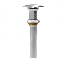 BARiL REN-8415-02-CC - Push-button square pop-up drain for lavatory without overflow