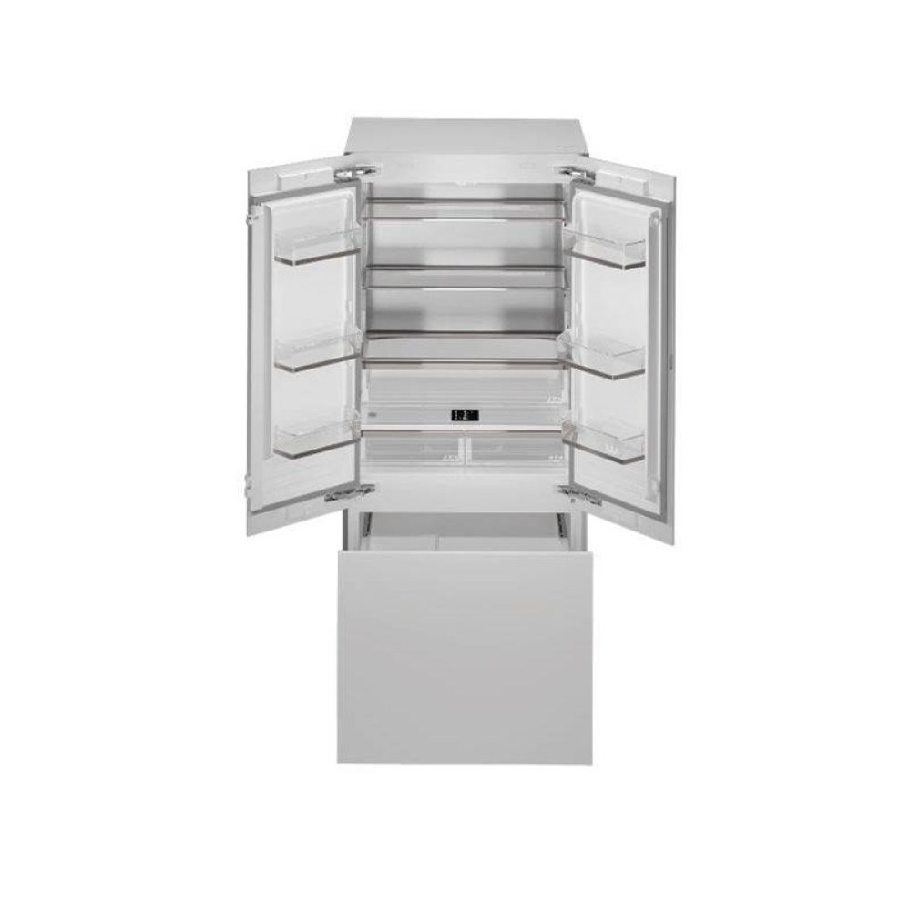 Bertazzoni - Built-in French Door Refrigerator with Ice Maker and Internal Water Dispenser - Panel