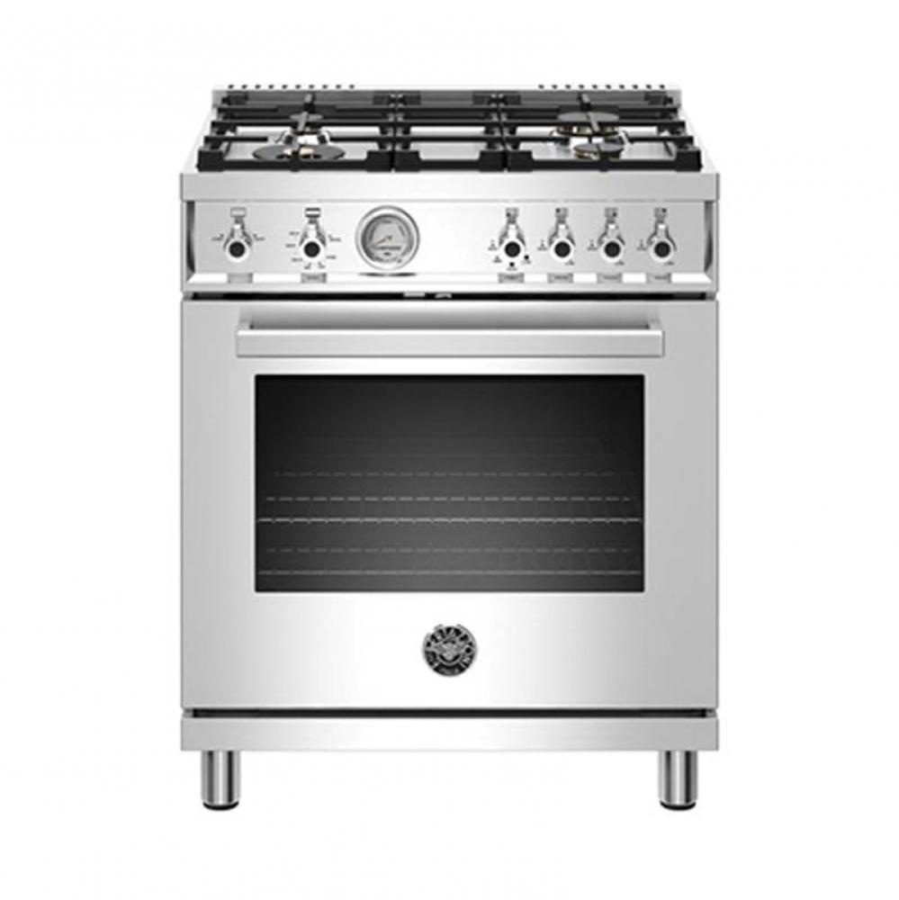 Professional Series Range, Gas Oven, 4 Brass Burners, 30'', Converted to LP Gas