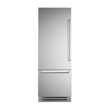 Bertazzoni REF30PIXL - Built-In Bottom Mount Refrigerator, 30'', Left Swing, Stainless Steel Panel
