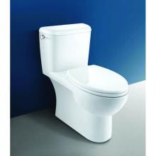 Caroma Canada 989100W - Caravelle 1pc Side Lever Dual Flush With Soft Closing Seat
