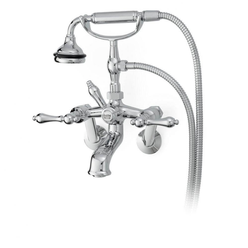 5100 SERIES Wall-Mount Tub Filler - Lever Handles - Metal Accents
