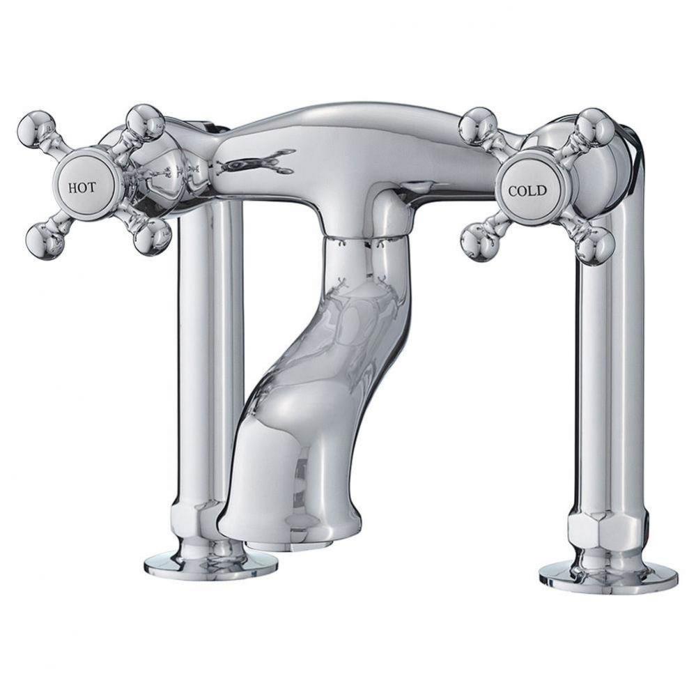 5100 SERIES Basic Extra-Tall Deck-Mount Tub Filler - Cross Handles