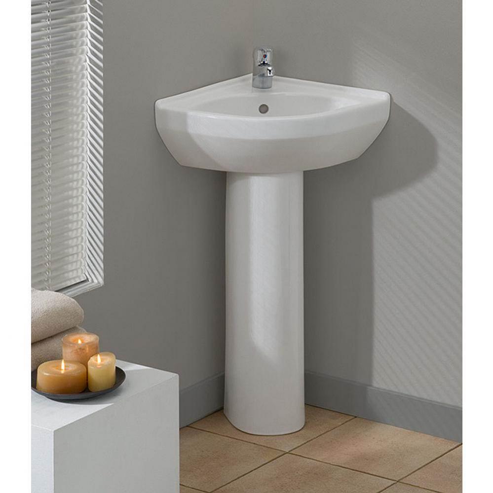 PETITE Corner Pedestal Sink