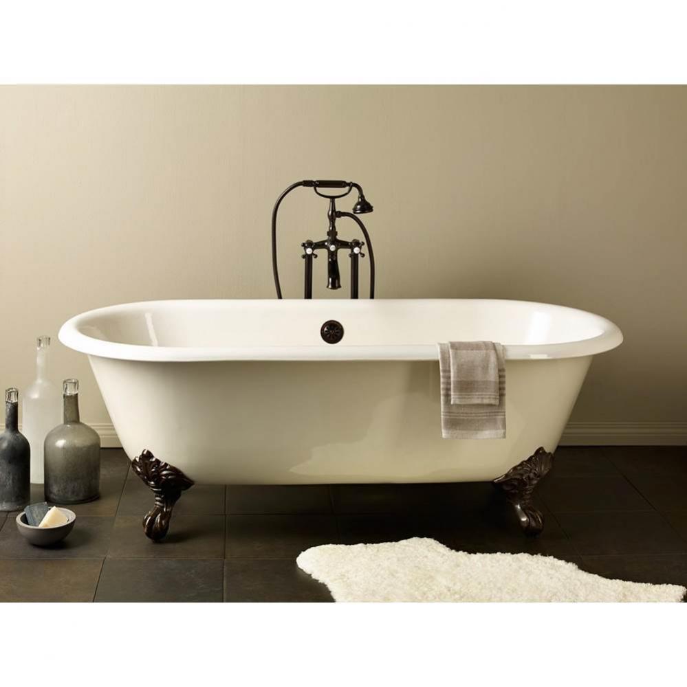 REGAL Cast Iron Bathtub with Continuous Rolled Rim