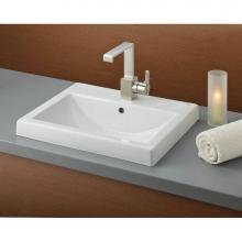 Cheviot Products Canada 1190-WH-1 - CAMILLA Semi-Recessed Sink