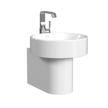 Cheviot Products Canada 1356-WH-1 - Metropole Wall Mount Sink, Gloss White, Single Hole