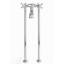 Cheviot Products Canada 5138/3965-CH - 5100 SERIES Basic Free-Standing Tub Filler - Cross Handles