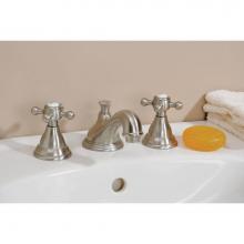 Cheviot Products Canada 5220-PN - WIDESPREAD Sink Faucet - Cross Handles