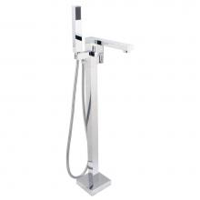 Cheviot Products Canada 7560-CH - SQUARE Free-Standing Tub Filler