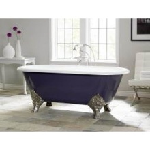 Cheviot Products Canada 2160-WW-0-AB - Carlton Tub, White, Flat, Antique Bronze Feet