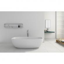 Cheviot Products Canada 4111-WW - GIORGIO Solid Surface Bathtub