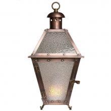 The Coppersmith GTTL - Georgetown table top lantern 18'' high , Battery