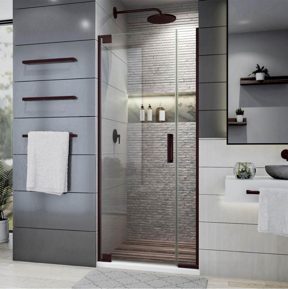 DreamLine Elegance Plus 30-30 3/4 in. W x 72 in. H Frameless Pivot Shower Door in Oil Rubbed Bronz